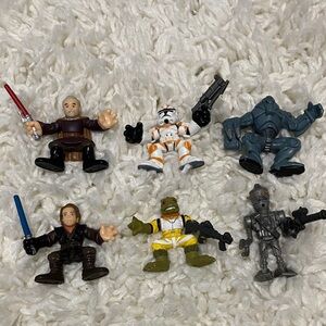 Star Wars Action Figures Set , Galatic Hero’s by Hasboro. 2004 vintage ¥